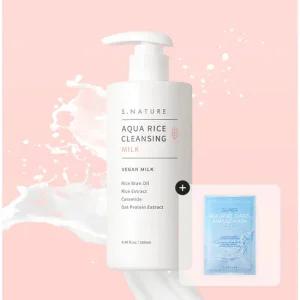[신제품] 에스네이처 아쿠아 라이스 클렌징밀크 280ml(+오아시스앰플 마스크팩 1증정)
