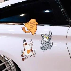 차량 흠집 스크래치 고양이 스티커 자동차 차량스티커 스크래치방지 스크래치예방 흠집커버