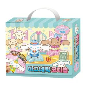 산리오캐릭터즈 시나모롤 카페 마그네틱 코디숍/유아/코디/놀이/역활/장난감/장난/자석/완구/옷입히기인형
