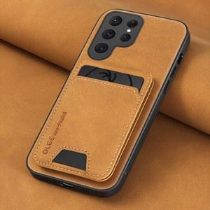 핸드폰케이스 S24 울트라 S22 S20 S21 S23 S25 Note10 20 플러스 커버에 대한 새로운 솔리드 컬러 가죽 지갑 카드 슬롯 브래킷 전화 케이스