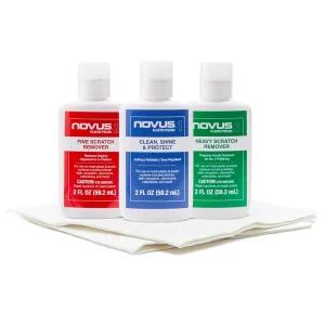 Novus NOVUS -PK1-2 | 플라스틱 클린 앤 샤인 #1, 미세 스크래치 리무버 #2, 헤비 #3 및 폴리쉬 메이트 팩