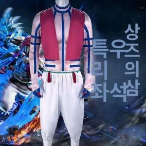 귀멸의 칼날 아카자 코스프레 상현 3 도깨비 캐릭터 코스튬 풀세트 의상