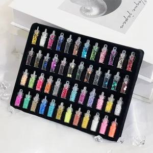 네일 아트 반짝이 글리터 파우더 48종 세트 DD-11796 네일파우더 네일글리터