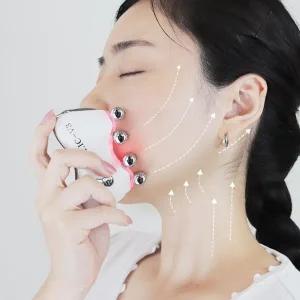 [수련][정상가298,000원]얼굴라인 정리 셀프 경락 리프팅기 / 탄력 LED 고주파 마사지기 홀릭V3