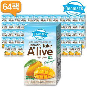덴마크 테이크 얼라이브 망고 120mlx64개 /유산균음료/비타민음료