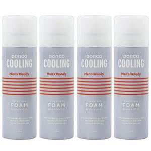 도루코 쿨링 쉐이빙폼 멘즈 우디 210ml x 4개 쉐이빙 면도 거품 폼 젤