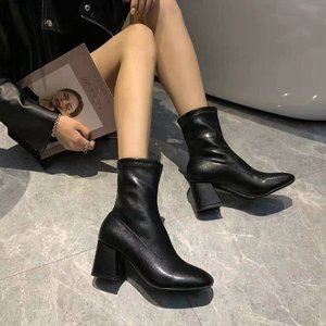 여성 베이직 앵클 삭스부츠 sn599