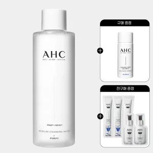 AHC 프렙리셋 미셀라 클렌징 워터 255ml+(GIFT)에센스 20ml+전구매 샤쉐