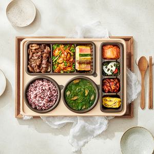 본도시락 [건강한상] 바싹불고기 여수꼬막 한상