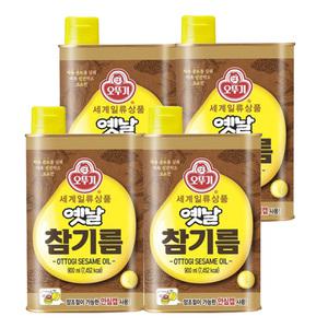오뚜기 옛날 참기름 450ml x4개