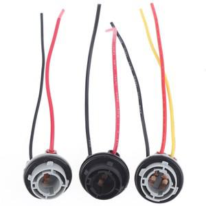 2pcs 1156 전구 소켓 BAY15D 램프 홀더 P21/5W 12V 어댑터 기본 커넥터 브레이크 라이트 플라스틱 자동차
