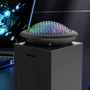 XBOX 호환용 시리즈 X 액세서리용 USB 충전 포트가 있는 RGB 3선 온도 3선 자동 냉각 시스템 팬 3 속도
