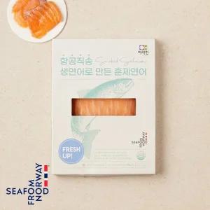 [냉동][노르웨이] 항공직송 생연어로 만든 훈제연어 슬라이스(160g)
