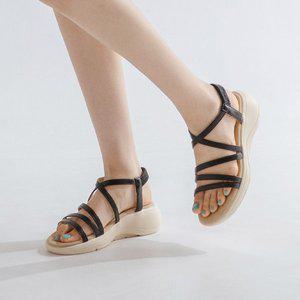 [소보제화]스탭 웨지 스트랩 샌들 5cm