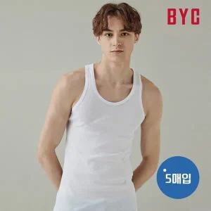 [BYC][BYC 본사] 데오니아 5매입 런닝 OEW0003 / 백색 민소매 런닝 5매입