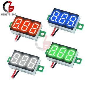 자동차 전압계 0.36 인치 LED 디지털 12V 조정 가능한 검출기 테스터 모니터 DC 4.7-32V 리드 와이어