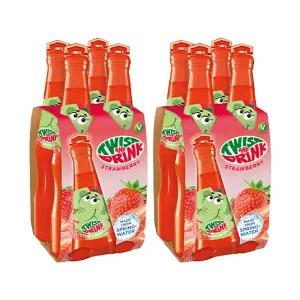[유통기한 임박] 트위스트 앤 드링크 딸기 200ml, 4입, 2개 (총 8개)