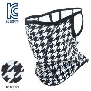 (MASK SR1-HOUND CHECK)하운드 체크 K-매쉬 마스크넥워머 자전거 목마스크 야외용 자전거용 라이딩용 다용