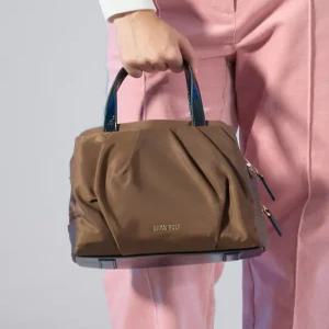닥스 골프 여성 25FW [추석선물][PREMIUM] 브라운 셔링포인트 토트백 DNGF5F653W2