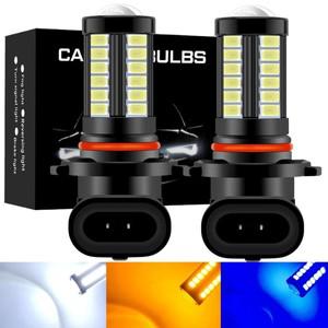 Bayerley 2XH11 LED 안개등 전구, 1500LM 6000K 화이트 블루 핑크 옐로우 라이트 H8 H9 H16 JP EU 9005 HB3