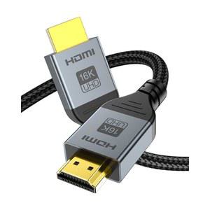 16K 8K HDMI 케이블 96Gbps 3.3 FT, 초고속 HDMI 2.2 케이블 16K@60Hz 8K@120Hz 4K@480Hz HDCP 2.2&2.3, 다이내믹 HDR, eARC, DTS:X, Roku TV/HDTV/PS5/블루레이/프로젝터와 호환 가능