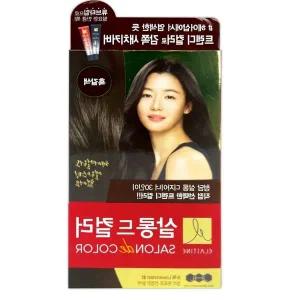 쌍문상회 엘라스틴 살롱드컬러 염색약 흑갈색 1P - O