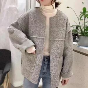 여성 심플 점퍼 양털 보아니트집업 오버핏 시즌 재킷 (WFJTZQM)