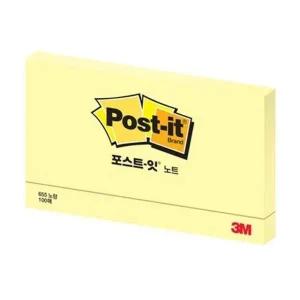 [VCJI756R]노트 부품 3M 655 노랑/127MMx76MM 박스(90개입