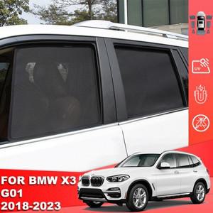 BMW 호환 호환 X3 G01 2017-2024 용 마그네틱 자동차 차양 실드 전면 앞 유리 커튼 커튼 후면 아기 창문 메