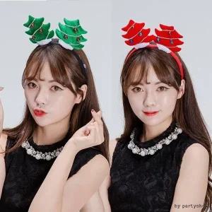 트리머리띠(방울) 크리스마스머리띠 단체선물 파티머_22860354
