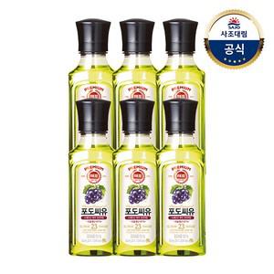 해표 포도씨유 250ml x6병 /기름/오일/튀김