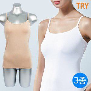 [TRY][트라이]인견 브라캡 내장 끈조절 케미솔 3종