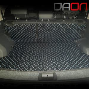 4D카본 입체퀼팅 뷰티풀코란도 트렁크매트+2열 등받이매트 풀세트