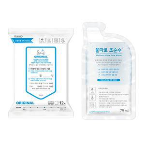 물따로 생분해 신생아물티슈 오리지날 휴대용 (12매/32set)