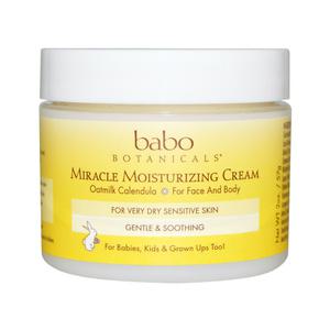 [아이허브] Babo Botanicals 미라클 모이스처라이징 크림 57g, 악건성 민감성 피부용 저자극성