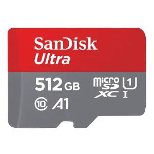 샌디스크 마이크로 SD 카드 울트라 A1 512GB 핸드폰 닌텐도 카메라 블랙박스 외장 메모리카드 SQUAC