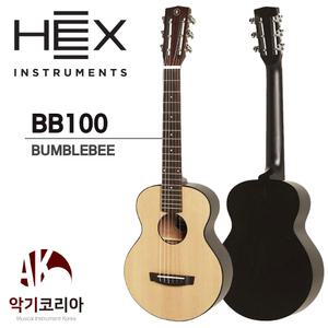 헥스 범블비 BB100 입문용 여행용 어린이 미니 클래식 기타 Bumblebee