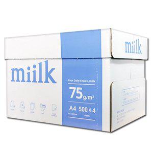 [밀크](Miilk) A4용지 75g 1박스(2000매)