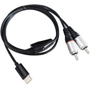 2RCA to USB C타입 오디오 케이블 스마트폰 스피커연결 3M 은도금