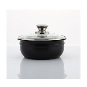 더리치 블랙세라믹 스텐 뚝배기 냄비 18cm