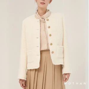 [런칭가 399000원] 모덴 윈터 울알파카블렌드 부클 자켓