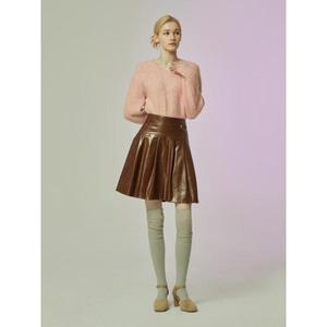 [롯데백화점]씨씨콜렉트 페이크레더 주름 미니스커트 (C234MSD043)