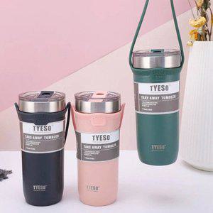 [Keep] TYESO진공 스텐 핸들 스트랩 텀블러