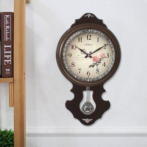 무소음 우드 추벽시계 CHT-315
