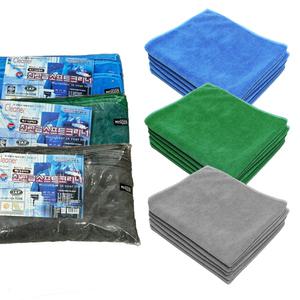 미소진 최고급 초극세사 손걸레 40x40cm 5개 85g 고밀도 세차 청소 행주 타월 클리너 물걸레