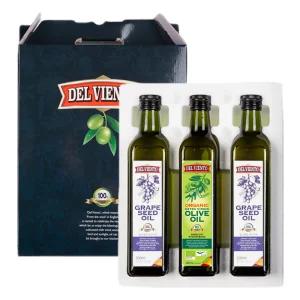 델비엔토 엑스트라버진 올리브유1P+포도씨유2P 500ml 3P 선물세트 안전포장