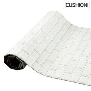 쿠셔니 폼블럭벽지 롤1m x 2.5m 단열벽지 두께1cm