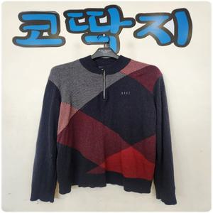 남006269 닥스정품 작업복추천 방풍 반집업 니트 스웨터 상의 골프 스포츠 캐주얼 중고구제 코딱지구제