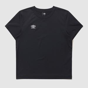 엄브로 반팔티셔츠 베이직 폴리 스판 우먼스 반팔 티셔츠_BLACK UQ122SRS13