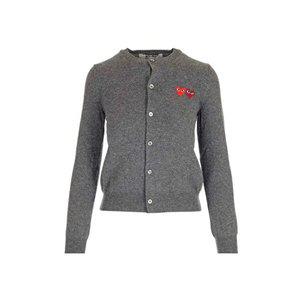 [꼼데가르송]25SS 더블 하트 와펜 가디건 AX-N057-051-3